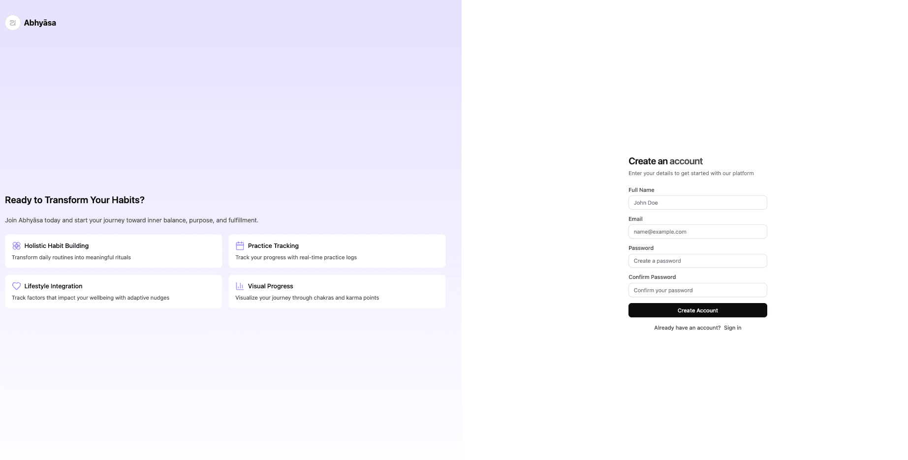 Abhyasa — Transform Daily Habits into Meaningful Rituals